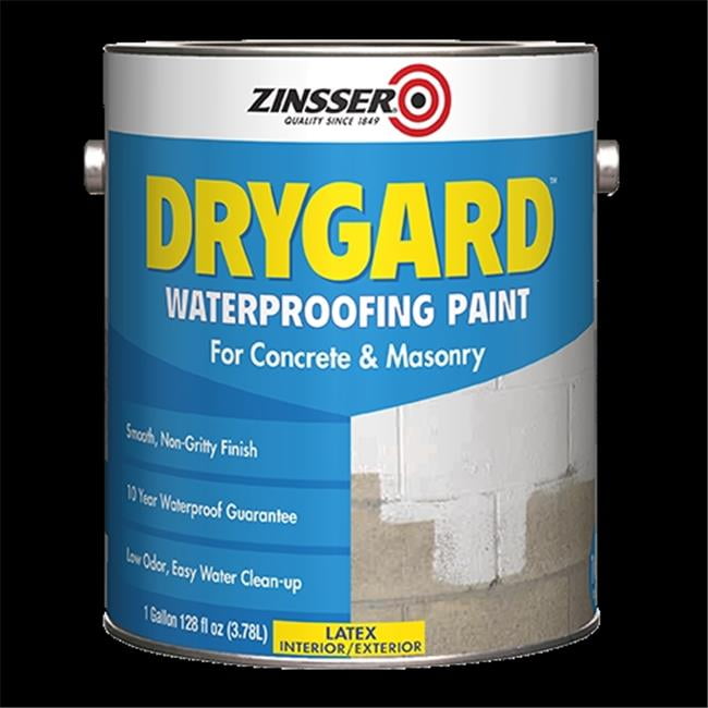Zinsser 272170 1 gal Drygard Latex Waterproofing Paint, White
