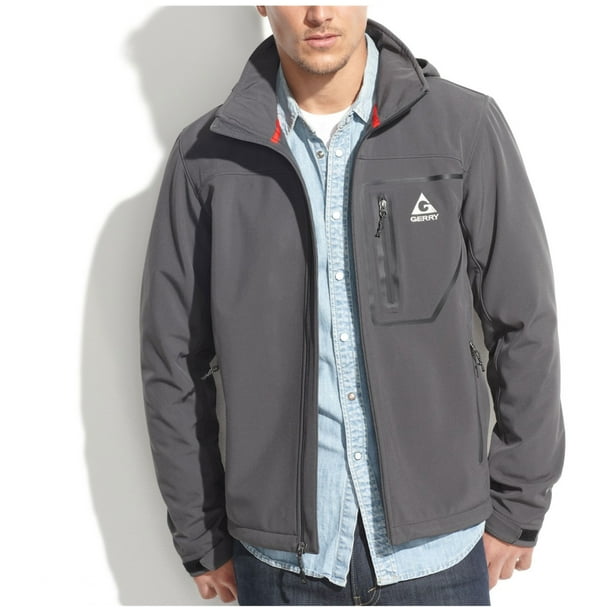 Chaqueta Gerry Soft Shell Performance para hombre gris grande Gerry Chaqueta Walmart en linea