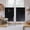 Black, variant on Night Stars Moon Kitchen Curtain for Berdoom Living Room Cafe 54 Inch Length, Modern Abstract Art Cloud Fog Tiers Curtains Light Filtering Drapes Rod Pocket Window Treatment 2 Panels 52"Wx54"L