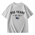 thumbnail image 3 of Girls and Boys 250 Years America Anniversary T-Shirt - Soft, Breathable Casual Tee for Kids, Comfortable Daily Wear, 250th America Independence Day Anniversary Shirt 110, 3 of 3