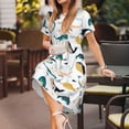 thumbnail image 3 of Disketp Cute Whale para Vestido de Manga Corta para Mujeres, Vestidos de Verano para Mujeres, Casual y Holgado para la Playa, 3 of 6