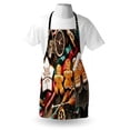 thumbnail image 3 of Gingerbread Man Apron Delicious Homemade Cookies Dried Fruits and Bakery Tools Festive Rustic, Unisex Kitchen Bib Apron with Adjustable Neck for Cooking Baking Gardening, Multicolor, by Ambesonne, 3 of 3
