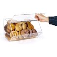 thumbnail image 4 of Clear Pastry Display Case For Bagels And Other Baked Goods, Clear, Stackable, With A Hinged Door (BGL16ST), 4 of 4