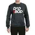 thumbnail image 2 of Wild Bobby, Funny Dad Bod Logo, Pop Culture, Unisex Crewneck Graphic Sweatshirt, Heather Black, X-Large, 2 of 4