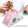 thumbnail image 3 of Casa para hámster para mascotas Casa de juegos para hámster de madera Casa escondite Nido de descanso para animales pequeños con escaleras para ratones Ratones Mascotas Animales pequeños Rosa, 3 of 5