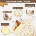 thumbnail image 4 of Reusable Beeswax Bread Bags for Fermenting/Homemade Bread, Natural Cotton Beeswax Bags for Freshness and Refrigeration, New Upgraded Food Storage Bags, Large Capacity, Easy to Carry 12*17 inch, 4 of 7