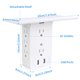 thumbnail image 4 of Estante De Pared Para Enchufes Cfmaster, Protector Contra Sobretensiones De 10 Puertos, Toma De Pared, 8 Extensores De Tomacorrientes Eléctricos Y 2 Puertos Usb De 2,4 A Con Estante Incorporado Extraí, 4 of 5
