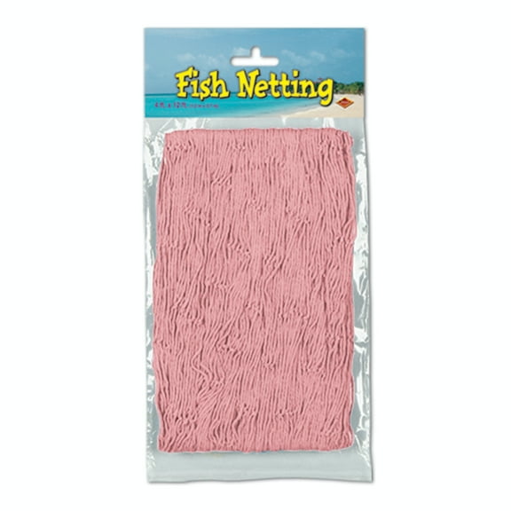 Party Central Club Pack of 12 Pink Under the Sea Tropical Fish Netting Hanging Party Decors 12'