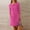 B21 Hot Pink womens summer dresses clearance under $5, variant on Women Dresses under $10! Cagogo Linen Cotton Dress for Women Button Shirt Dress Long Sleeve Round Neck Dressy Casual Mini Dresses with Pockets