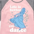 thumbnail image 3 of Disney Princess - Snow White Dance - Toddler And Youth Girls Raglan Graphic T-Shirt, 3 of 5