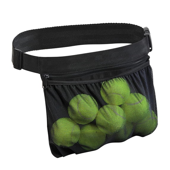 hirigin Tennis Ball Holder, Pickleball Band Pouch Mesh Storage Bag Sports Accessory for Women, Men Teens
