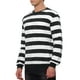 thumbnail image 4 of SUDADERA DE HOMBRE INSPIRE CHIC A RAYAS, AJUSTE REGULAR, CUELLO REDONDO, MANGAS LARGAS, SUDADERAS IMPRESAS TAMAÑO S, 4 of 7