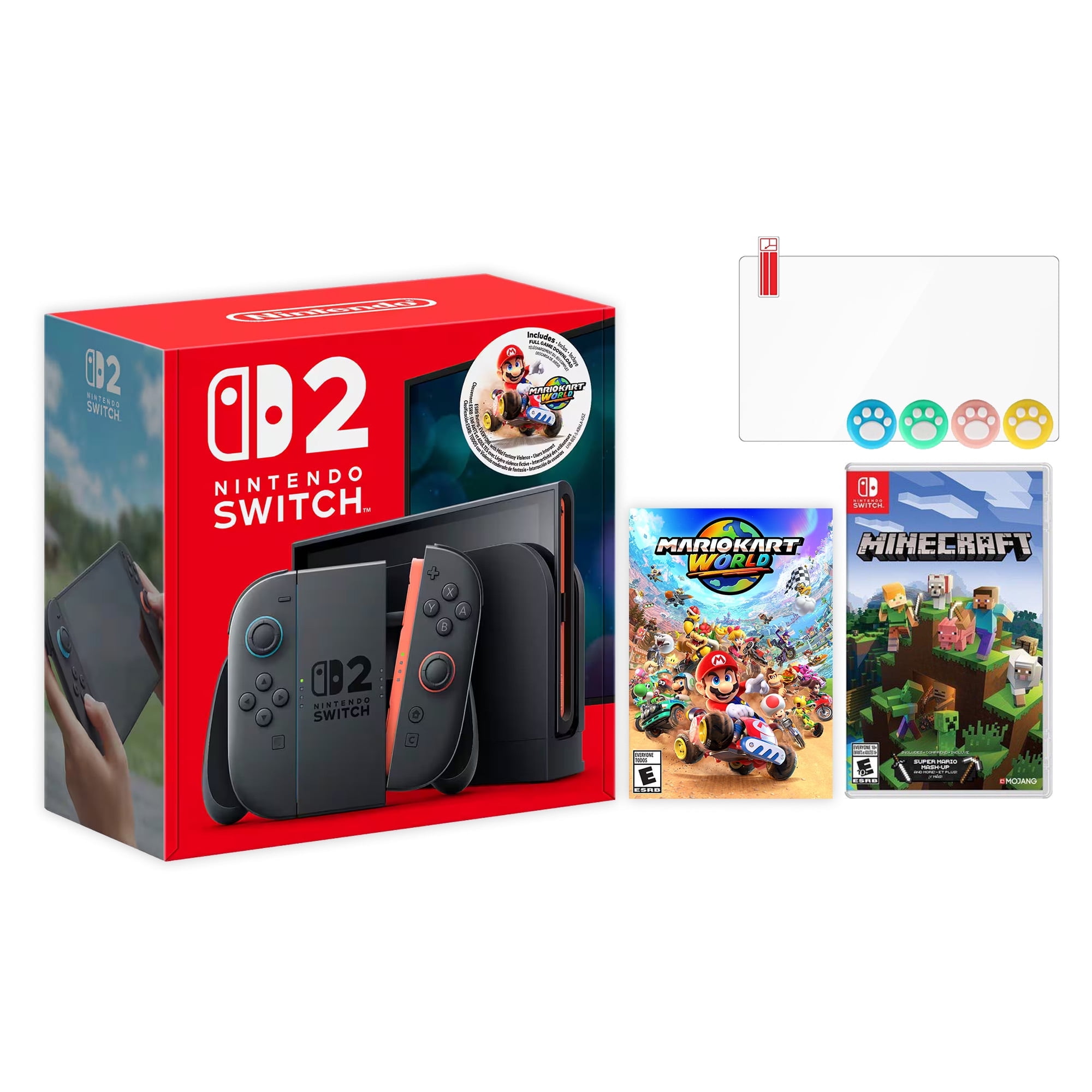 Nintendo Switch 2 Mario Kart World Bundle 256GB 7.9-Inch 1080P