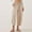 #544-Khaki, variant on Women's High Waist Loose Fit Cuffed Pants with Pockets, Lightweight Summer Casual Pants for Daily Wear, Solid Color New Style