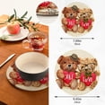 thumbnail image 2 of SKYSONIC Bear Toy Couple Pot Holders Trivets, 2 Pcs Heat Resistant Trivets,Valentine Love and Care Cotton Thread Weave Mats for Hot Pads Pans Pot Bowl Teapot for Kitchen Decor, 2 of 7