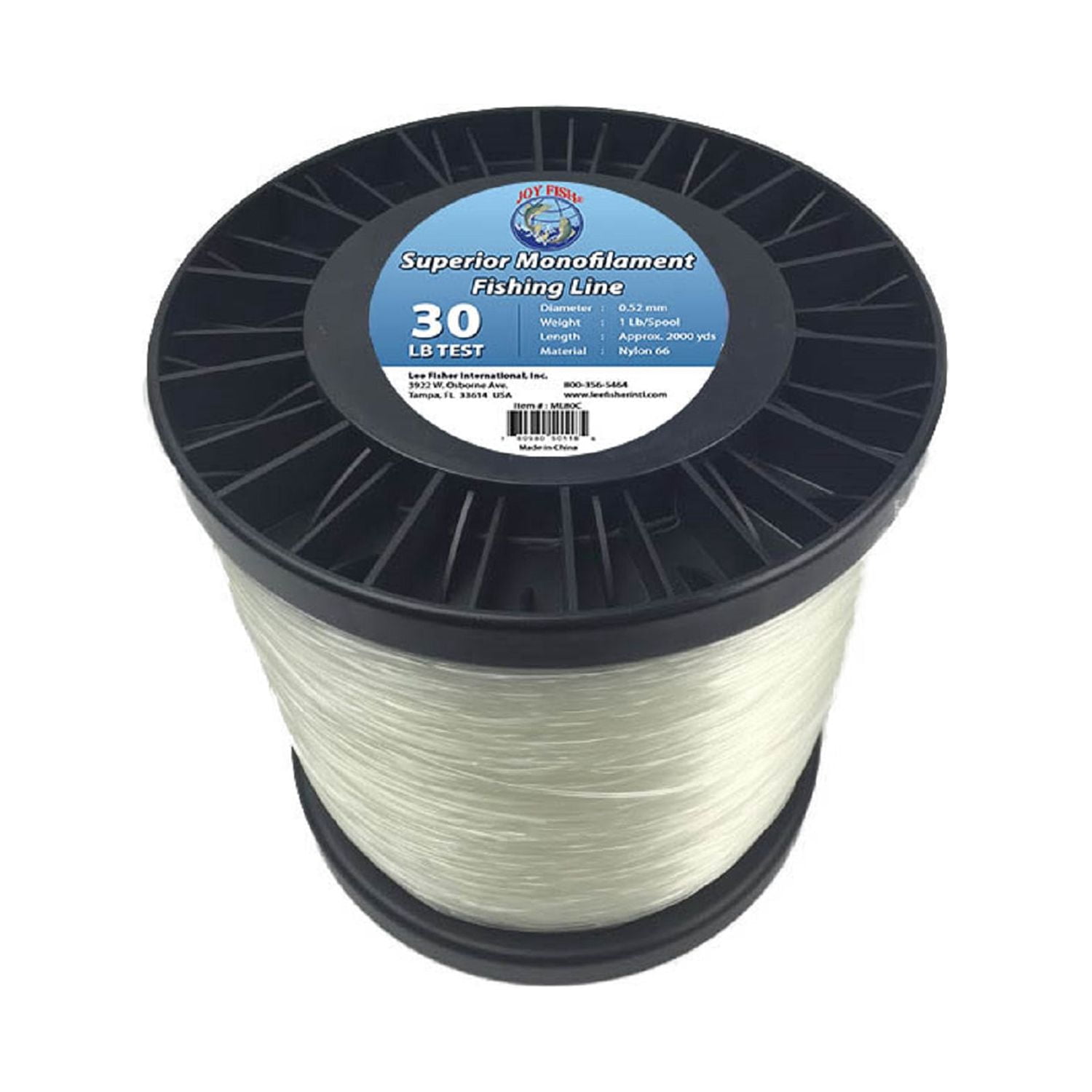 Joy Fish 5 Lb Spool Monofilament Fishing Line-30Lb Clear