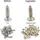 thumbnail image 5 of [Actualizado] Paquete de 8 cierres magnéticos para puertas de gabinete de acero inoxidable con tornillos a juego incluidos, 5 of 8