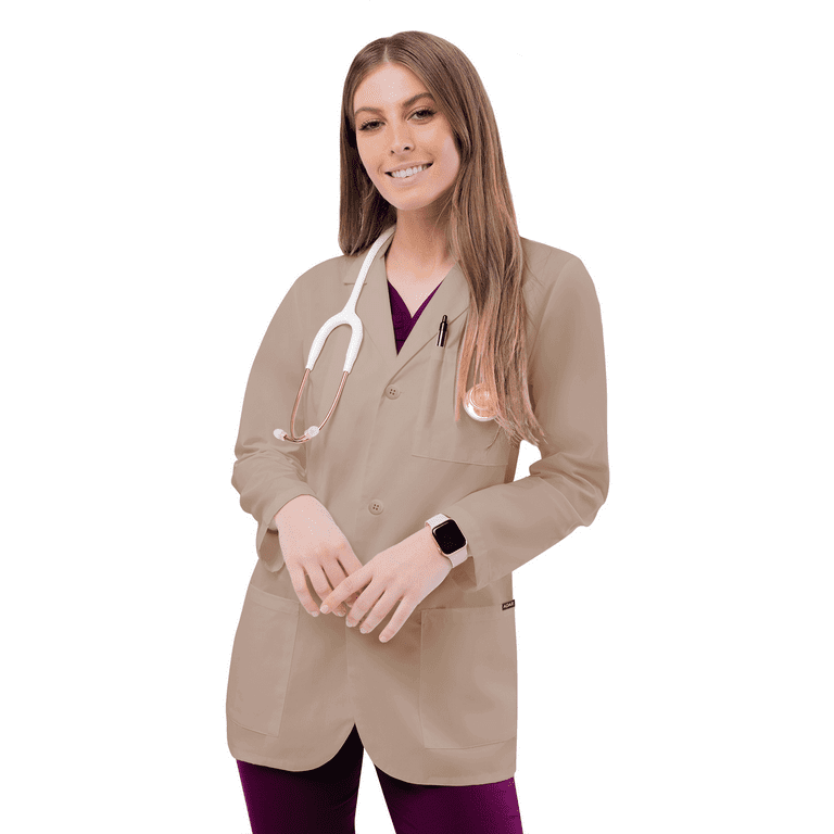 Maroon sale lab coat