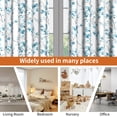 thumbnail image 7 of Lfeey Blackout Curtains for Bedroom 42"x63", Teal Floral, Thermal Insulated Light Blocking Grommet Drapes, Set of 2, 7 of 7