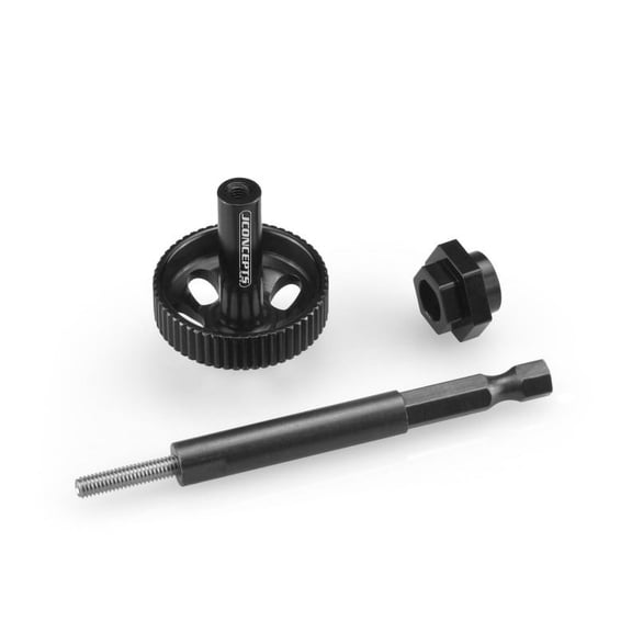 J Concepts Tire Break-In Drill Adaptor Kit, Black