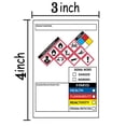 thumbnail image 2 of Etiquetas GHS Labels SDS OSHA para datos de seguridad química, 3 x 4 pulgadas, 250 unidades, 2 of 4
