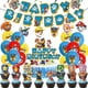 thumbnail image 4 of Decoración de cumpleaños de la Patrulla Canina, globo de aluminio, vajilla desechable, pancarta de fondo, suministros para fiesta de niños de Marshall, Skye y Chase, 4 of 5