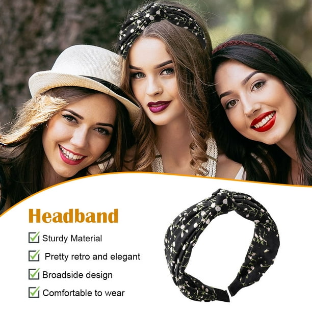 Dalazy Hairband Pattern Knot Headband Pleated Hair Bands Twisted