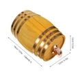 WSTEER 1 set of Wood Wine Barrel Wood Dispenser Storing Beer Barrel Red