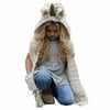 Kids Girl Unicorn Hooded Scarf Animal Hoodie Cowl Crochet Knitted Beanie Hat