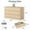 Natural, variant on YYAo Particle Board 6 Drawer Dresser, Large Modern Chest of 6 Drawers Night Table, Storage Cabinet for Bedroom, Closet, Living Room, White