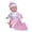 White & Pink, variant on JC Toys La Baby African American Baby Doll |Washable 11 Inch Soft Body Doll with Pink Outfit, Blanket and Pacifier|For Children 12 Months and Older