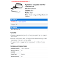 thumbnail image 2 of Right Mirror - Compatible with 1992 - 1996 Ford F-150 1993 1994 1995, 2 of 2