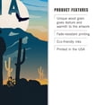 thumbnail image 3 of Arizona, Hiker and Desert, Sunset Birch Wood Wall Sign (12x18 Rustic Home Decor, Ready to Hang Art), 3 of 5