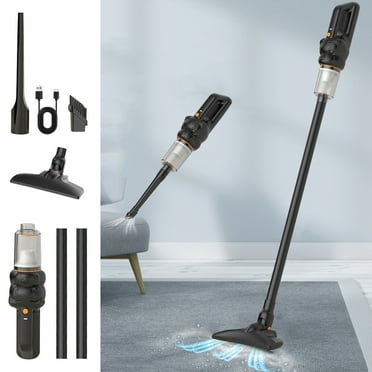 Kcavykas Extended Nozzle Vacuum Cleaner Household Handheld Vacuum Cleaner Large Suction Low Noise Cordless Stick Vacuum Powerful Lightweight Sweeper for Home Short or Long Mode Gift