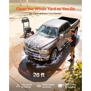 Upgraded Gas Pressure Washer 2900 PSI 1.85 GPM with Aluminum Pump Spray Gun Wand 4 Nozzles for Cars Fences Driveways Patios Homes