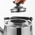 thumbnail image 2 of 1. 5 Stainless Steel Whistling Tea Kettle with Handle Stovetop Tea Kettle Stainless Steel Whistling Teapot for Home Kitchen ( Silver ), 2 of 6