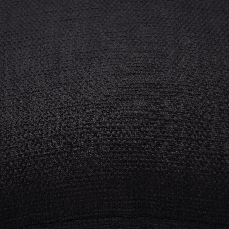 Black Solid Throw Pillows, 18x18 Inches, Set of 2 photo 8