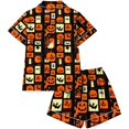 thumbnail image 6 of Elvqul Women's Knit Fabric Short Sleeve Pajama Set for Relaxing AT Home - Soft Feel, 6 of 8