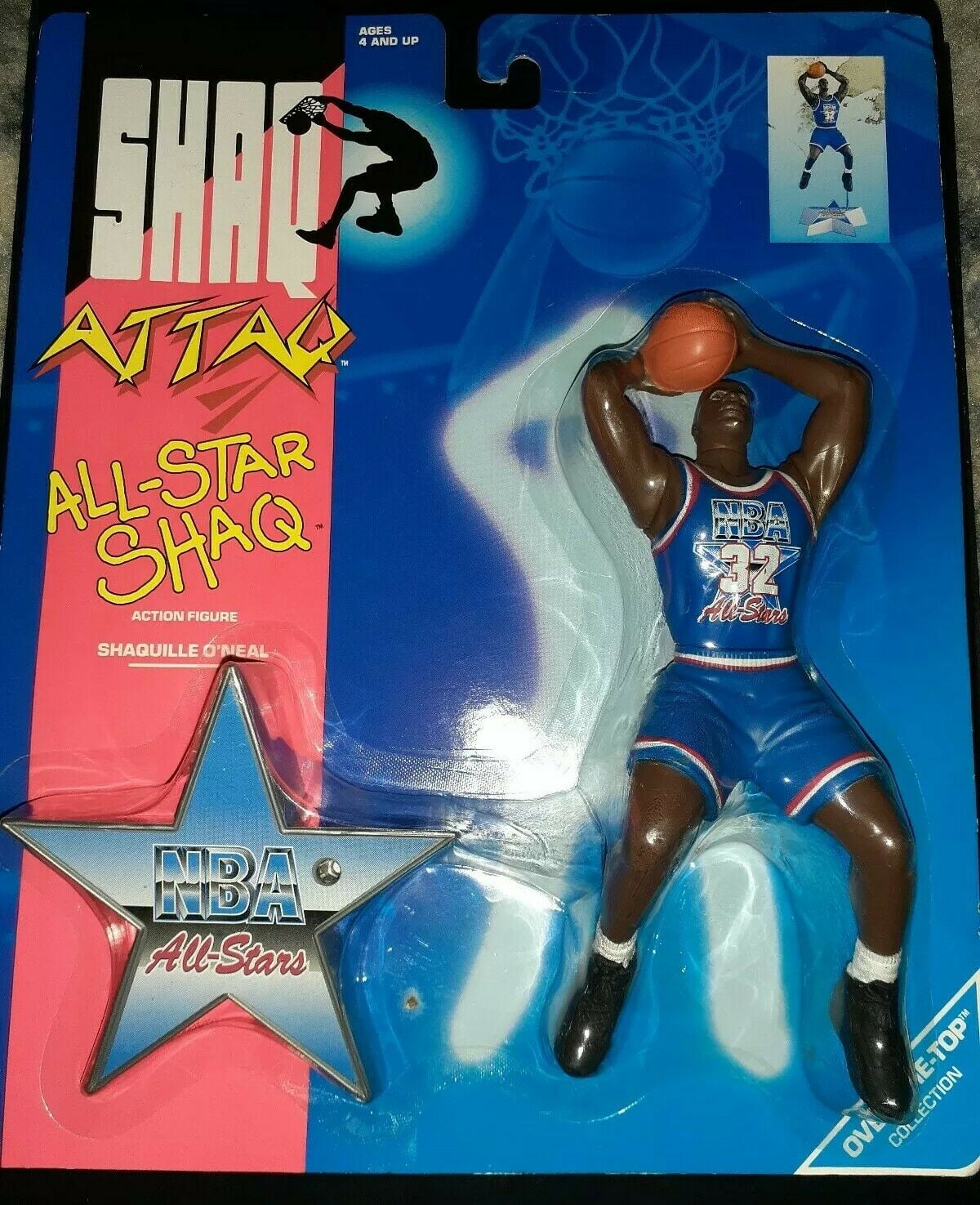 NBA Basketball Shaq Attaq All-Star Over 