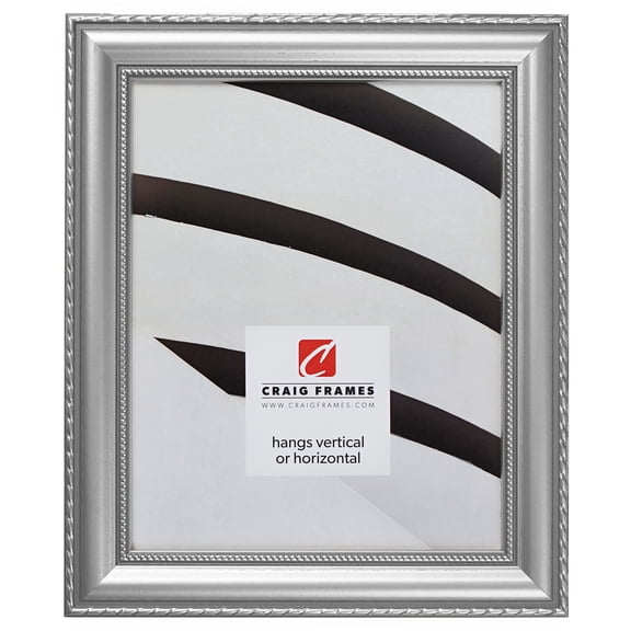 Craig Frames Victoria, 11x11 inch Picture Frame, Ornate Silver