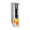 439000002 Iced Tea and Coffee Dispenser with 448 oz/hr Capacity(3.5 Gal.) Solid Lid 8" Cup Clearance Removable Liner Front - Back Handles Full-Color Iced Tea Decal and Sump Dispense Valve in Sta