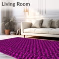 thumbnail image 2 of ODIKA 8'x10' Machine Washable Non-Slip Area Rug, Abstract Hexagonal Mosaic with Contemporary Angular High Traffic Rug, Pink, 594414, 2 of 5