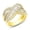 Yellow Gold, variant on 1.37 Carat Baguette Crossover Cluster Diamond Ring, Women's Statement Rings, Cocktail Diamond Rings for Women on Solid 14K Gold (H Color, SI1-SI2 Clarity)