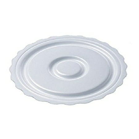 SafePro 8CCF, 8.25-Inch White Round Foam Cake Pie Pads, Plastic Thick Non Grease Proof Cake Circles Trays (Best Way To Grease A Cake Pan)