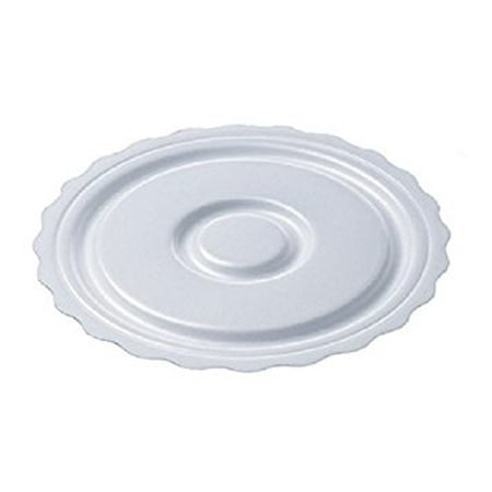 Non Greasy Light - SafePro 8CCF, 8.25-Inch White Round Foam Cake Pie Pads, Plastic Thick Non Grease Proof Cake Circles Trays (50)