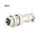 thumbnail image 1 of 10pcs Aviation Socket Plug GX12-2-Core Connector Signal Transmission, 1 of 2