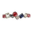 thumbnail image 1 of Accesorios de zapatos de moda con charms para agujetas de 1 pieza, multicolores y de strass en tono plateado, 1 of 5