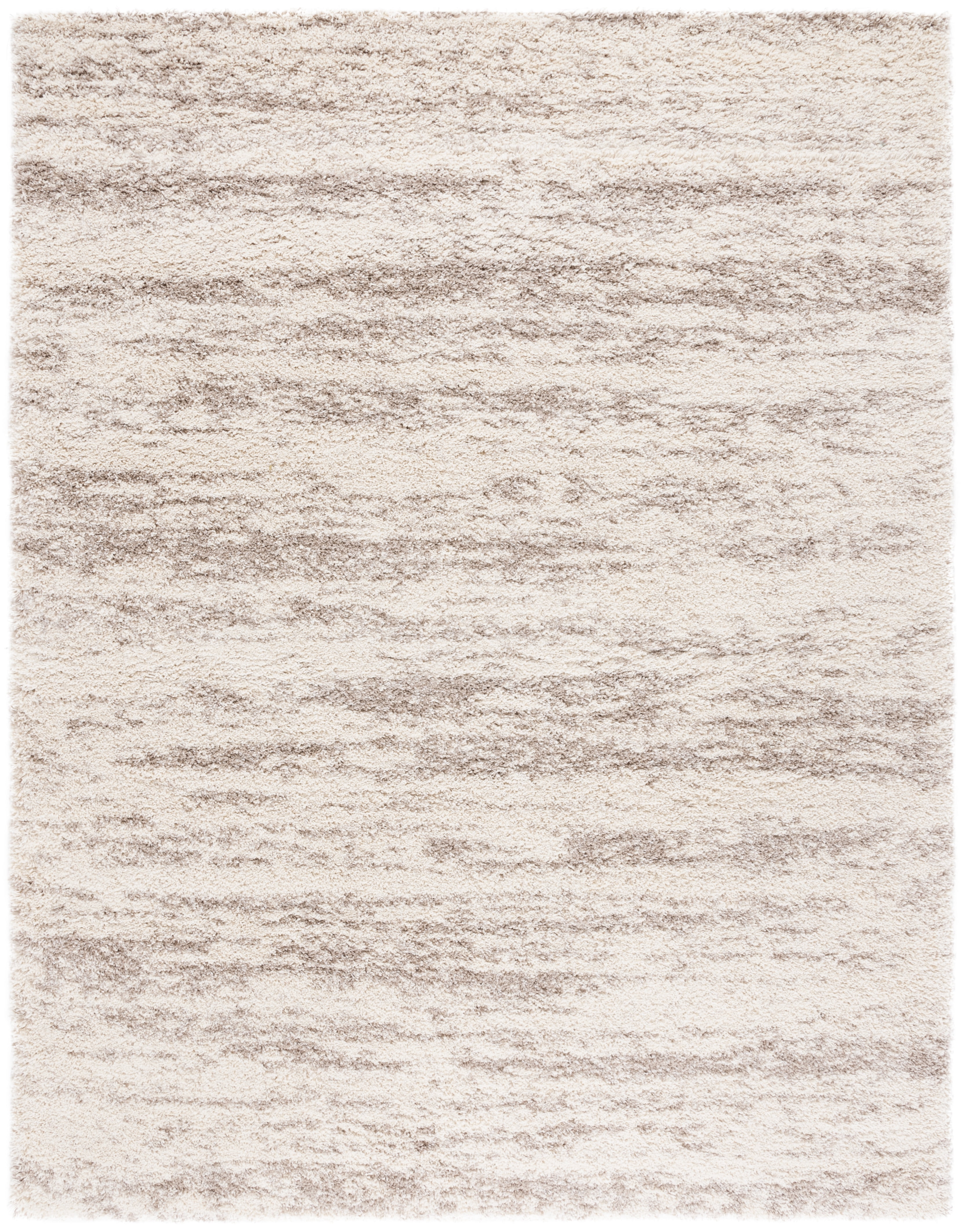 SAFAVIEH Hudson Jack Abstract Shag Area Rug, Ivory/Beige, 8' x 10'