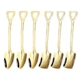 thumbnail image 1 of Mini Shovel Spoon, 15cm Length Shovel Spoon Set Stainless Steel  for Outdoor Titanium,Colorful, 1 of 8