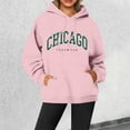 thumbnail image 2 of WEAIXIMIUNG Chandails en Molleton pour Femmes Tendance Zip 2024 Nouveau Pull à Col Rond Imprimé Lettres pour Femmes Pull à Manches Longues de Rue Chandail à Capuchon, 2 of 4
